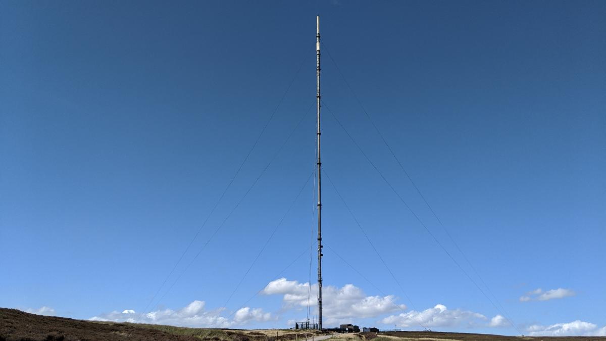 Blisdale transmitter mast 