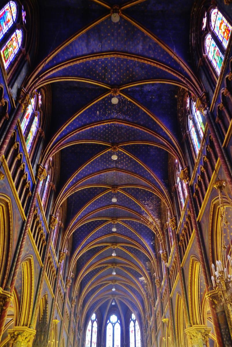 Gewölbe der Basilika Unserer Lieben Frau von Bonsecours, Bonsecours, Seine-Maritime 