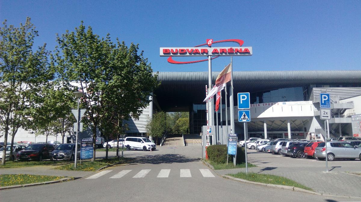 Budvar Arena, an ice-hockey arena in České Budějovice, Czech Republic 