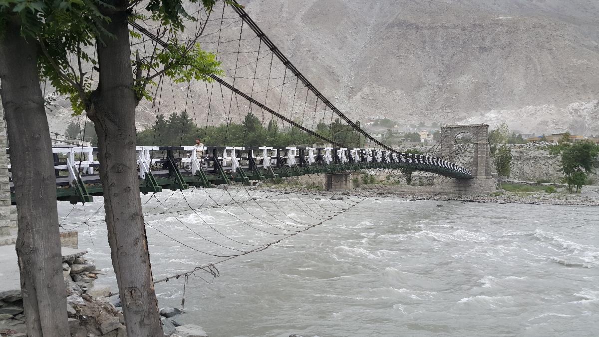 This bridge connects Chinar Bagh to Danyore 