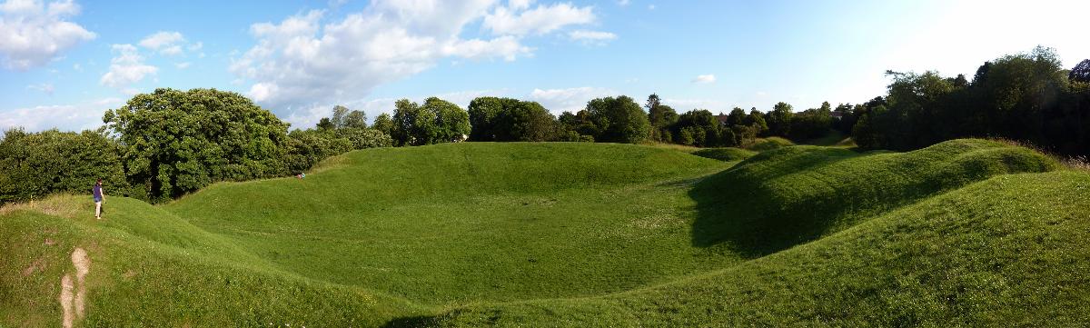 Cirencester Amphitheatre panorama - Hiding in Plain View 
