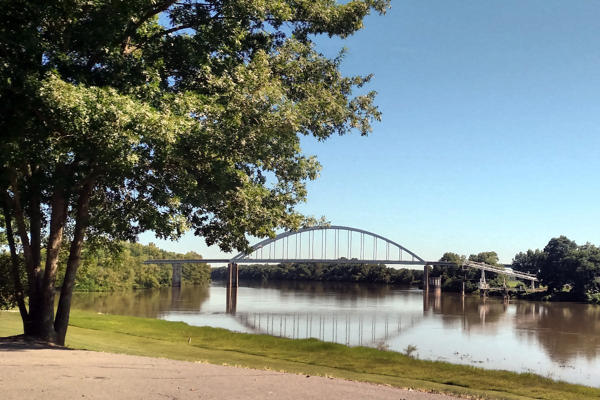 White River bridge in Des Arc, Arkansas 