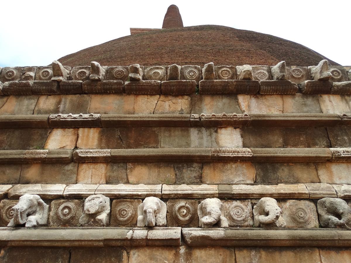 Detail of Abhayairi Dagoba - Anuradhapura - Sri Lanka 