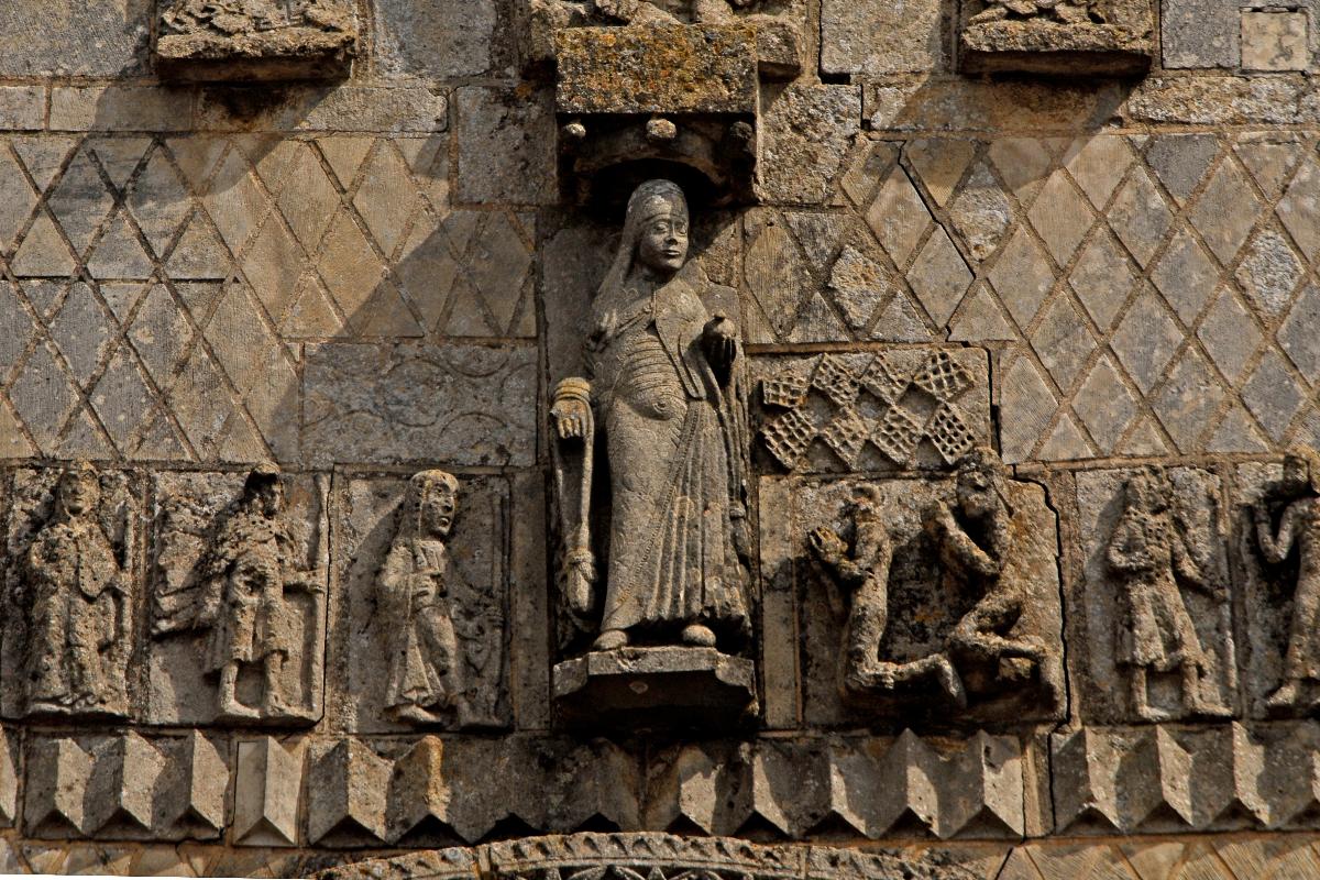 Saint-Jouin-de-Marnes, Die Muttergottes empfängt die Auferstandenen 