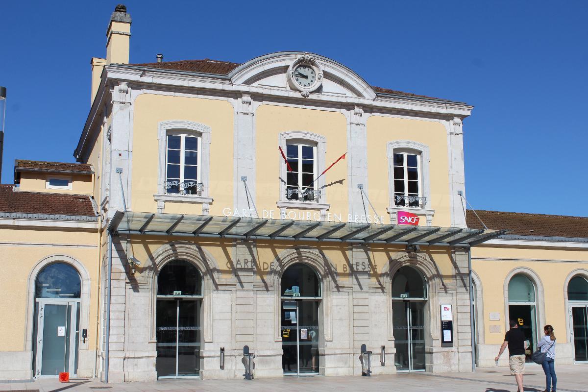 Gare SNCF de Bourg-en-Bresse. 
