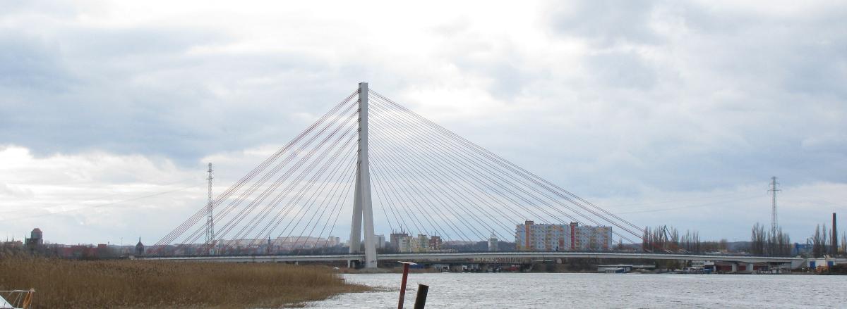 John Paul II Bridge in Gdańsk 