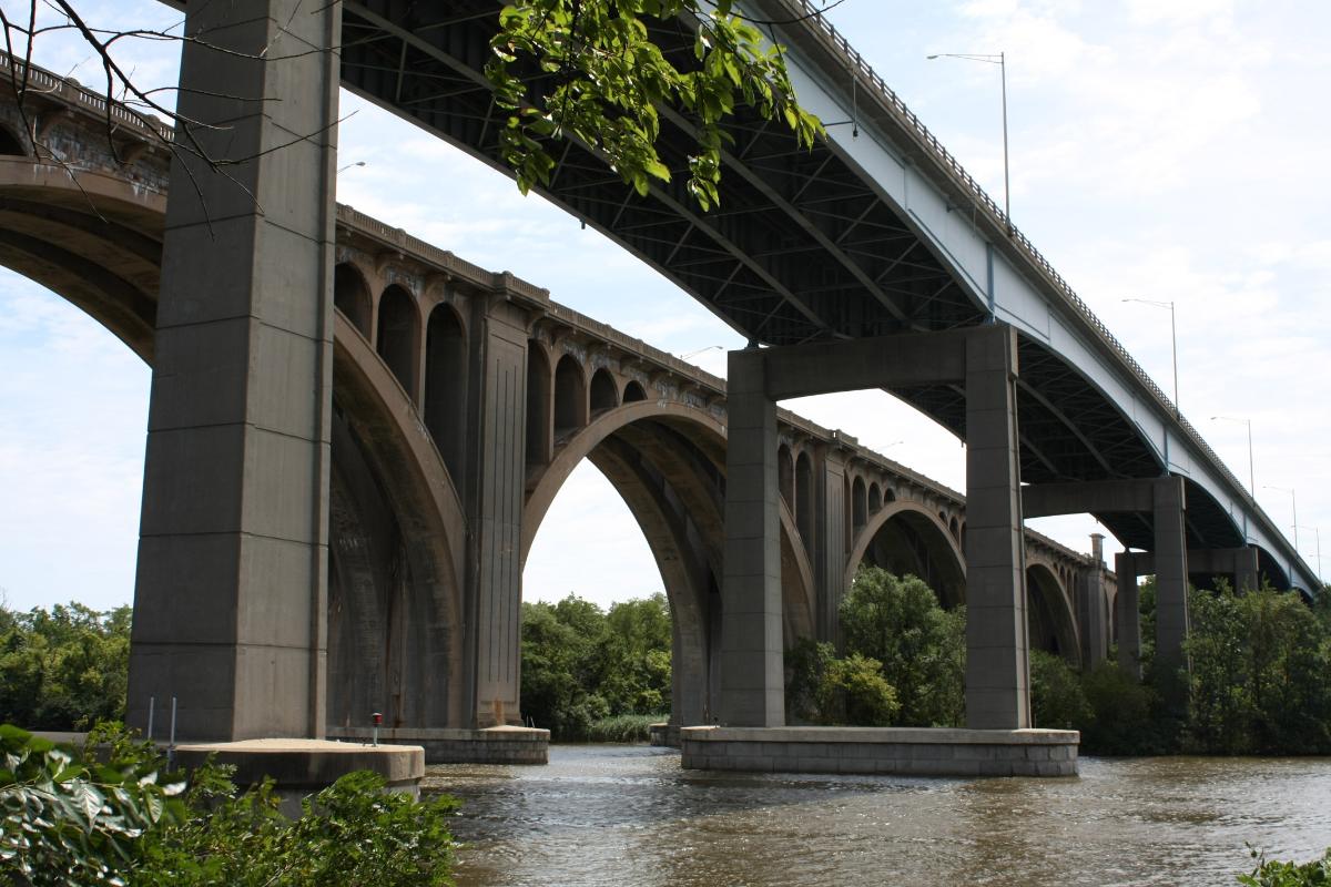 Donald and Morris Goodkind bridges between Edison and New Brunswick, New Jersey 