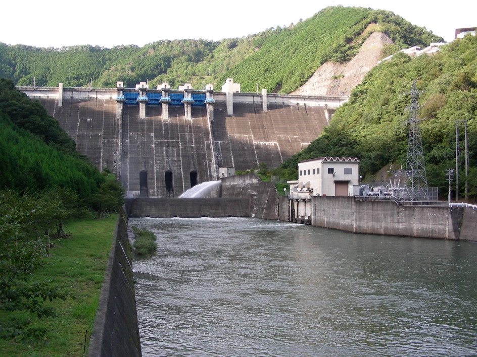 Hachisu-dam at Iitaka Matsusaka city, Mie Pref., Japan. 