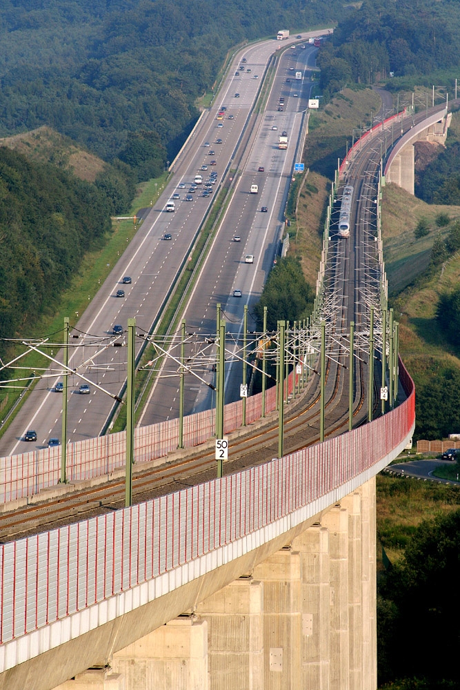 The Hallerbach and Wiedtal bridges on the Cologne-Frankfurt high-speed railway line 