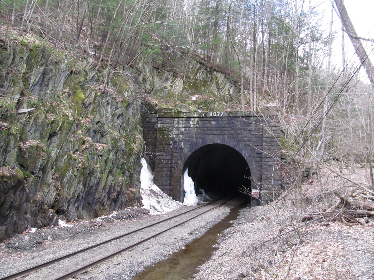 East portal of the Hoosac Tunnel English&#58;, photographed in April 2013