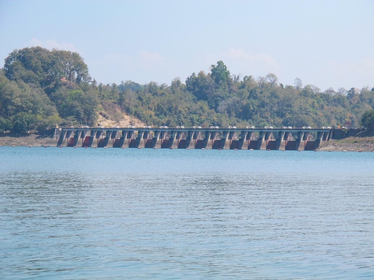 Kaptai Dam is on the Karnaphuli River at Kaptai in Rangamati District, Bangladesh 