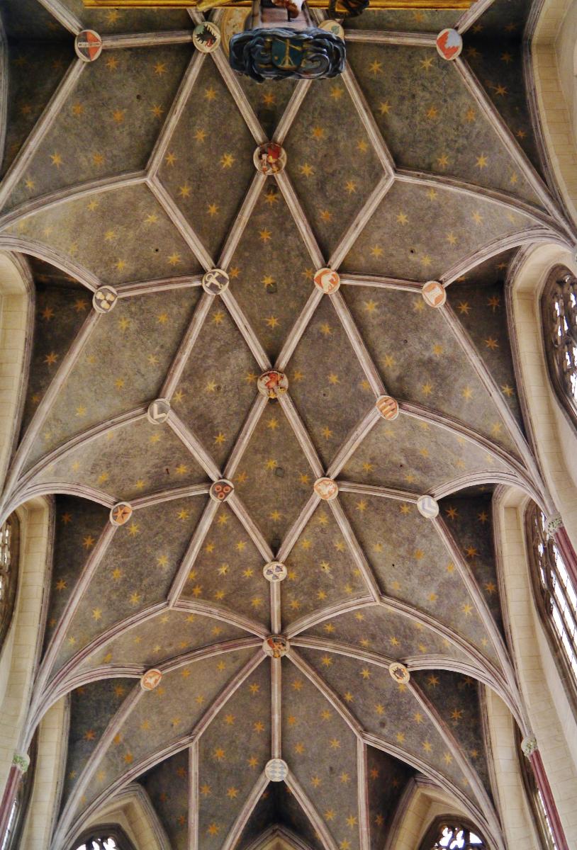 Choir ceiling of the Basilica St. Martin, Landshut, Bavaria, Germany 