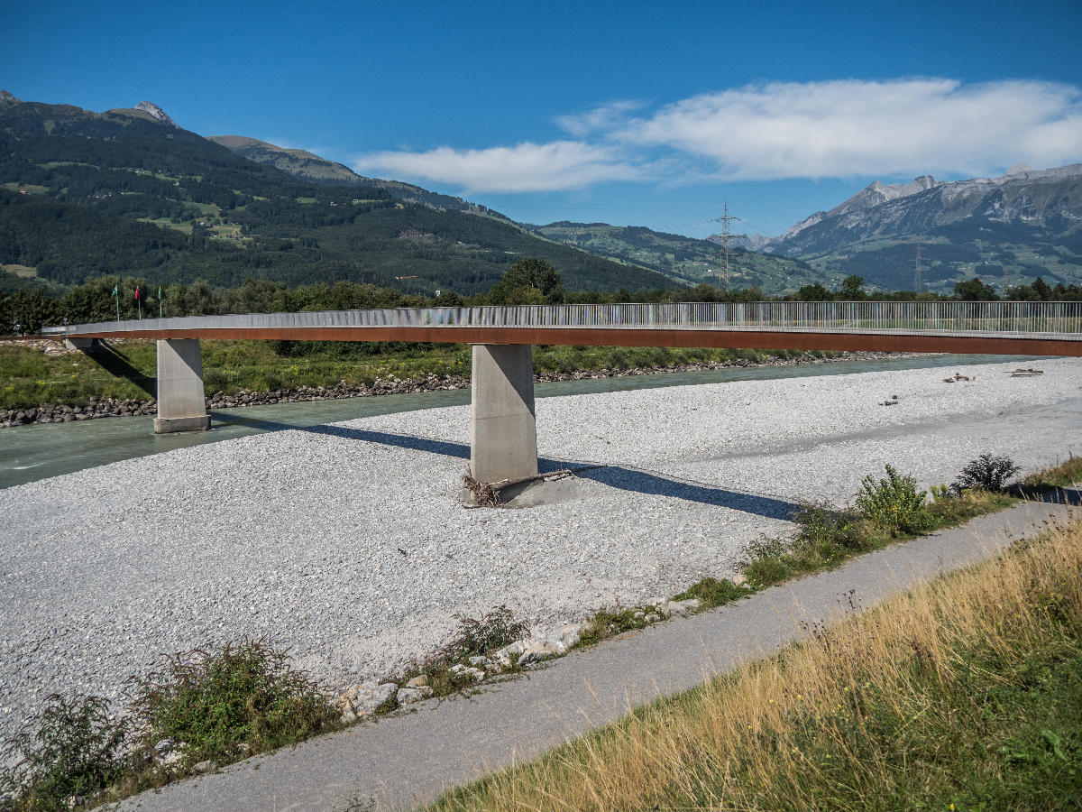 Langsamverkehrsbrücke über den Alpenrhein, Buchs SG – Vaduz LI 