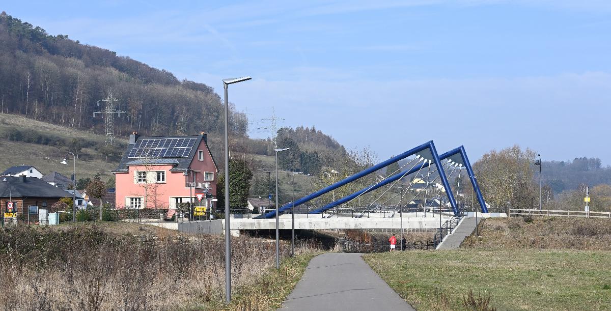 Road bridge over the river Alzette in the municipality of Lintgen 