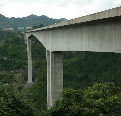 The Liuguanghe Bridge in Hubei Province, China 