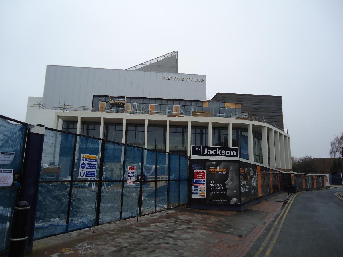 Marlowe Theatre, Canterbury - under construction 
