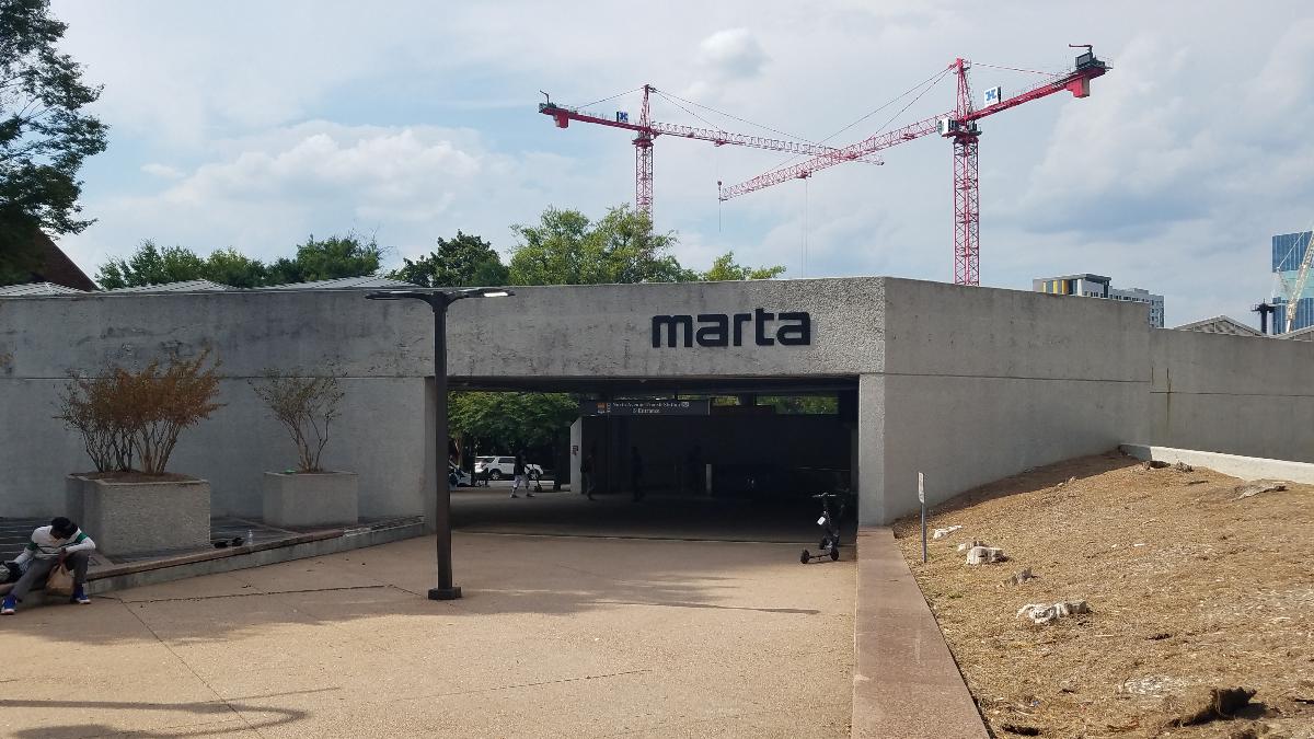 North Ave station for MARTA in Atlanta, Georgia 