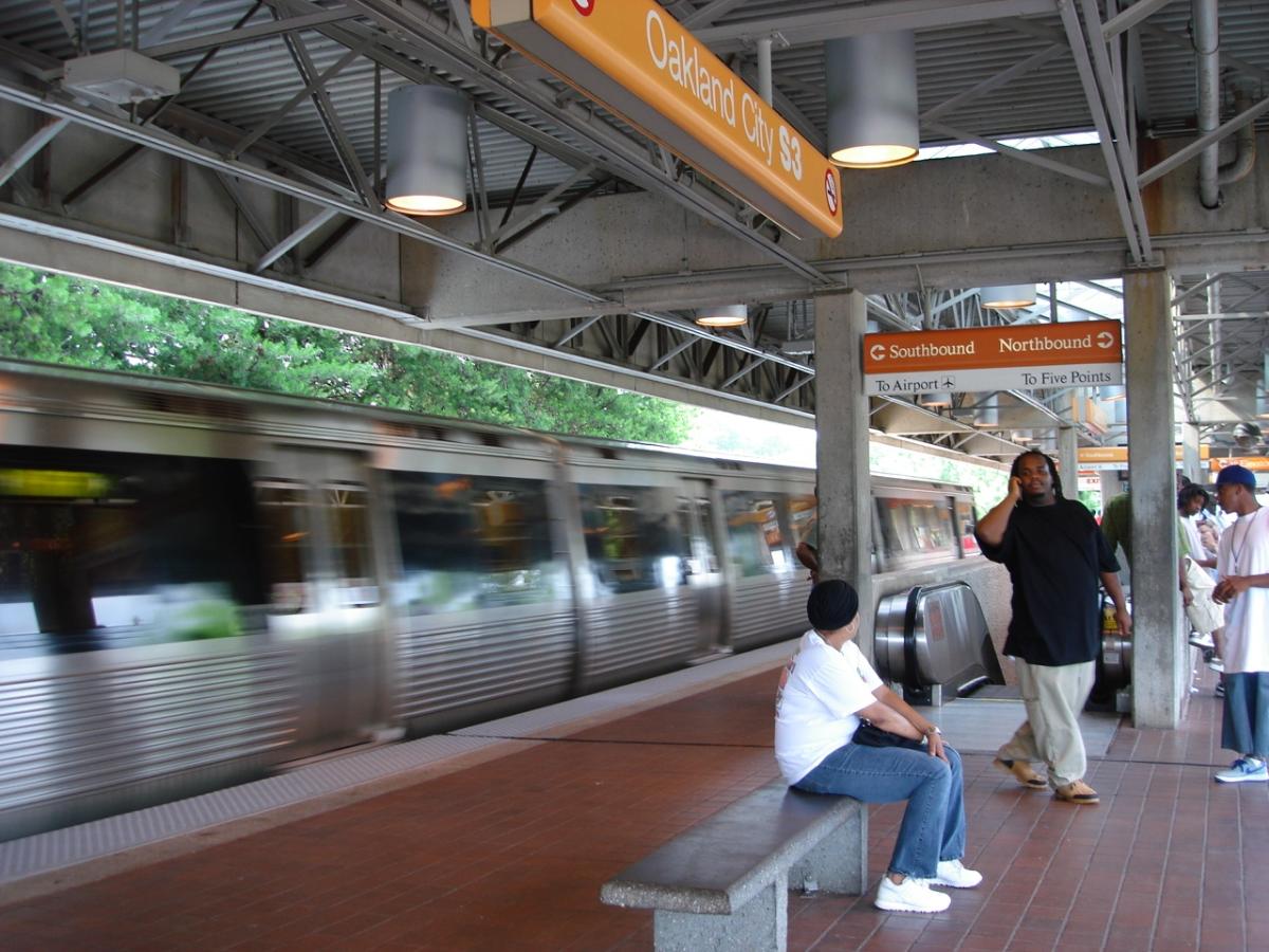 MARTA's Oakland City station in Atlanta, Georgia 