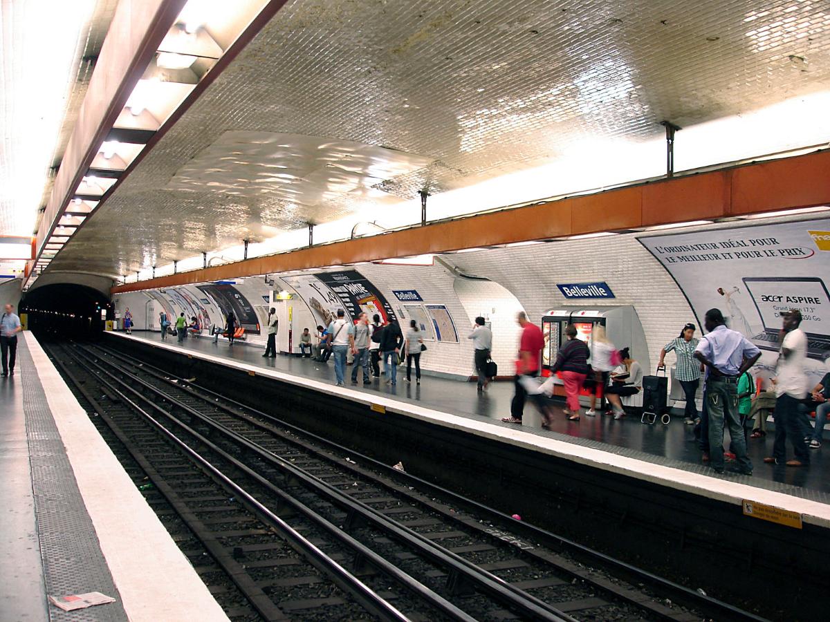 Station de métro Belleville 