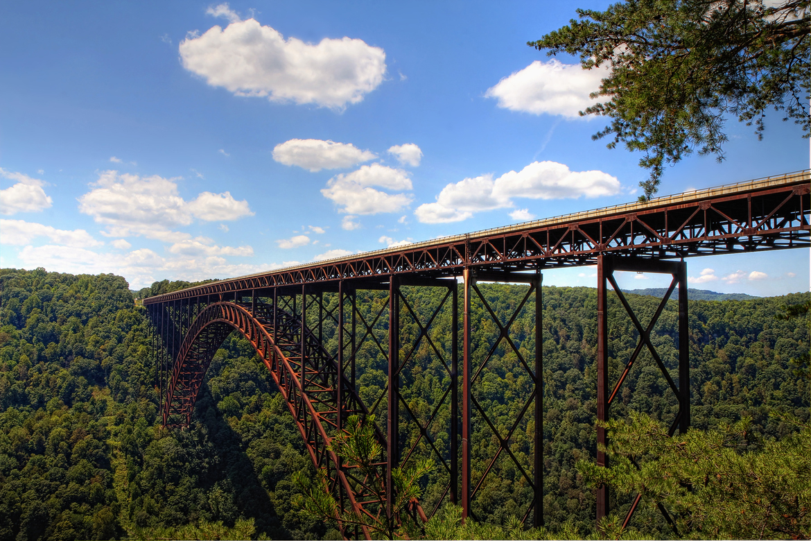 New River Gorge Bridge from the National Park Service Overlook 