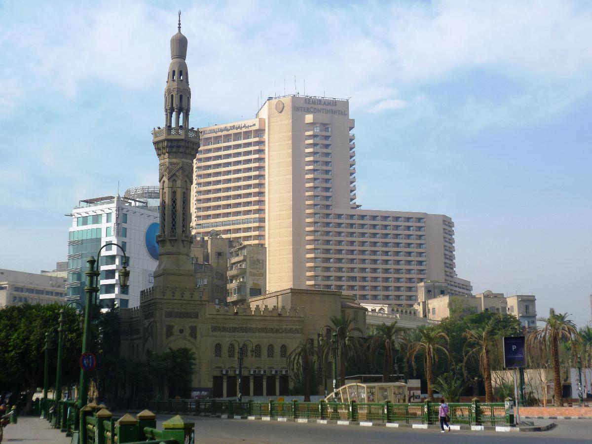 Omar Makram mosque at Tahrir Square in Cairo, Egypt 