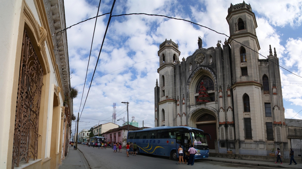 Panoramic view of Santa Clara cathedral in Cuba 