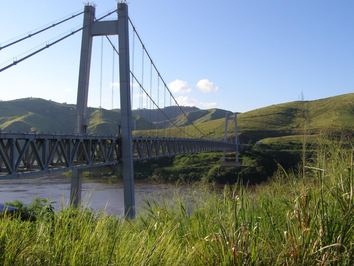 The (also called Maréchal Bridge) is a suspension bridge in the port of Matadi, Democratic Republic of Congo 