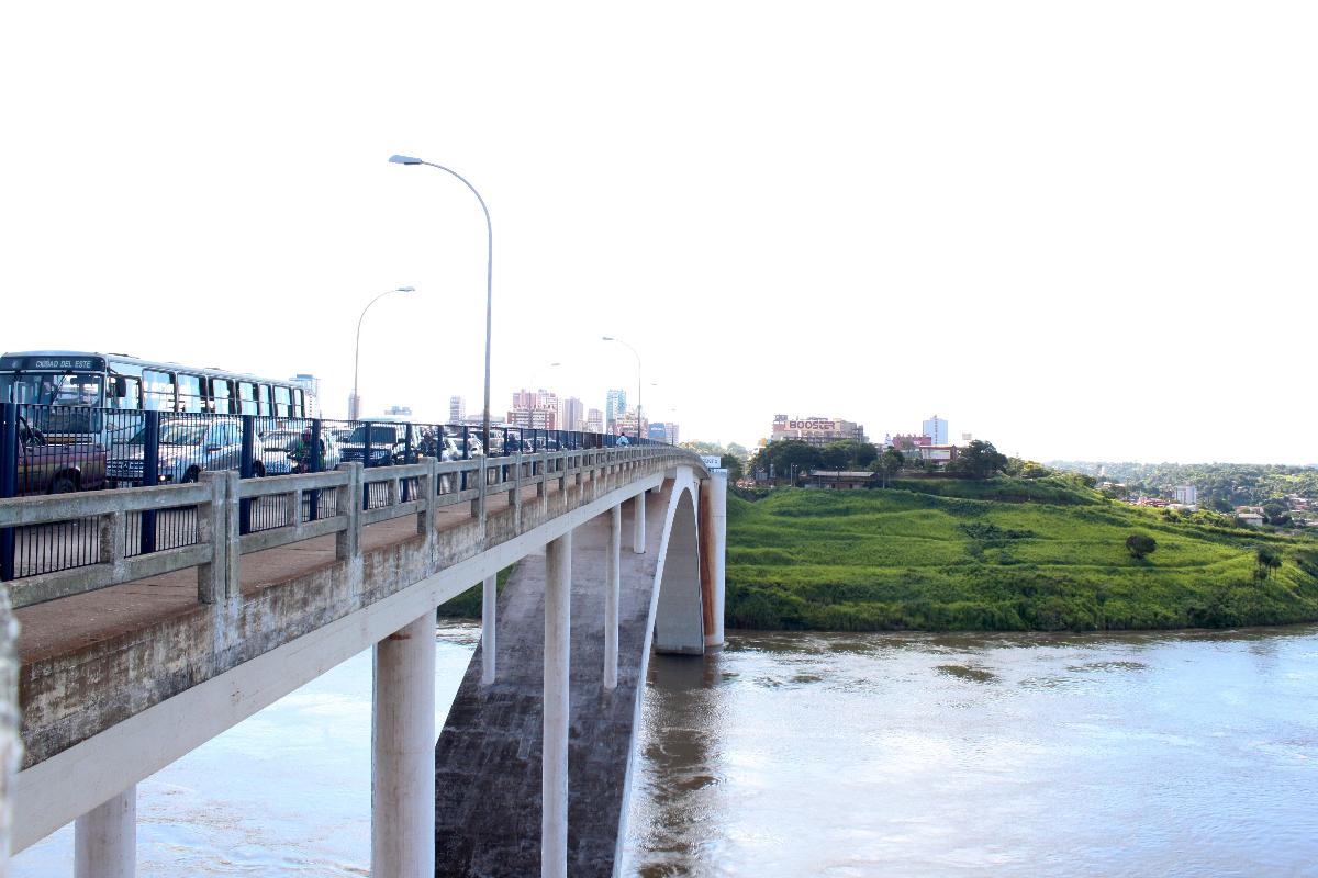 The Friendship Bridge between Brazil and Paraguay 