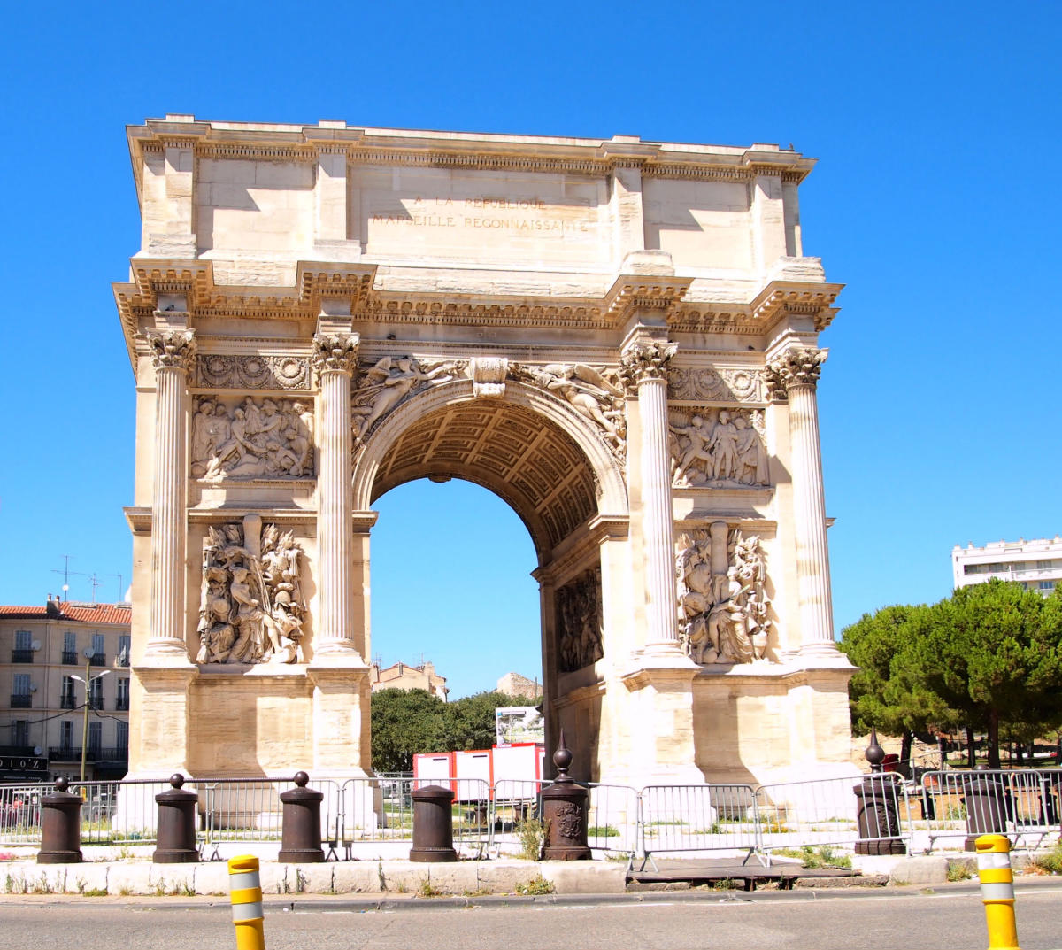 Porte d’Aix in Marselle, view from south. 