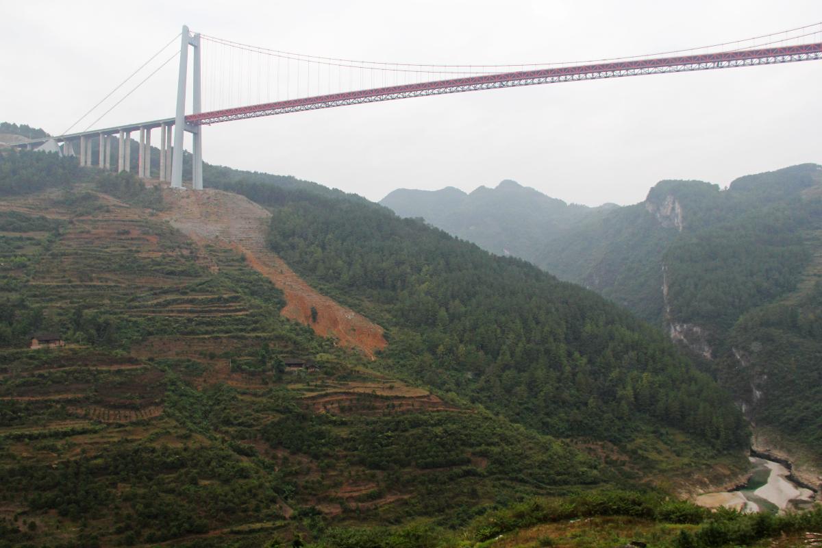 Qingshuihe Bridge: looking south 