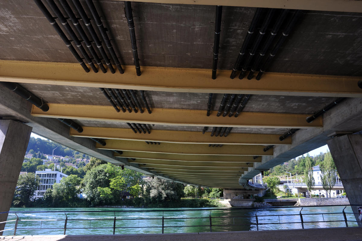 Pont de la N4 sur le Rhin à Schaffhouse 