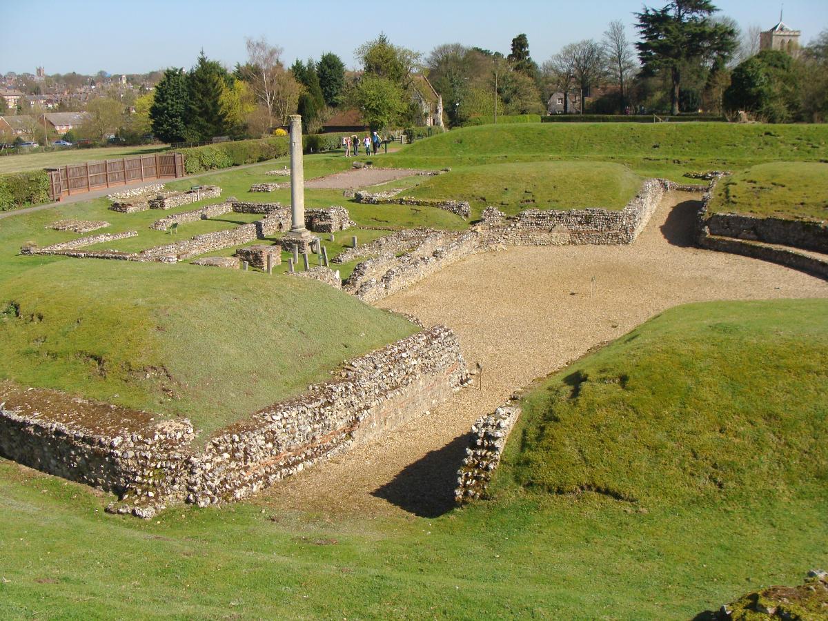 Roman theatre of Verulamium (St Albans, Hertfordshire, England) 