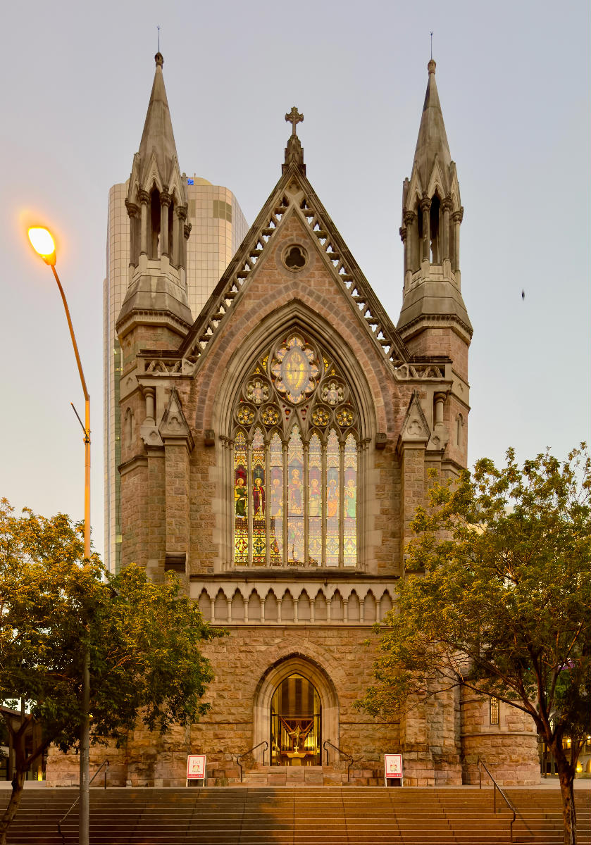 Saint Stephen’s Cathedral at dusk, Brisbane, 2024 