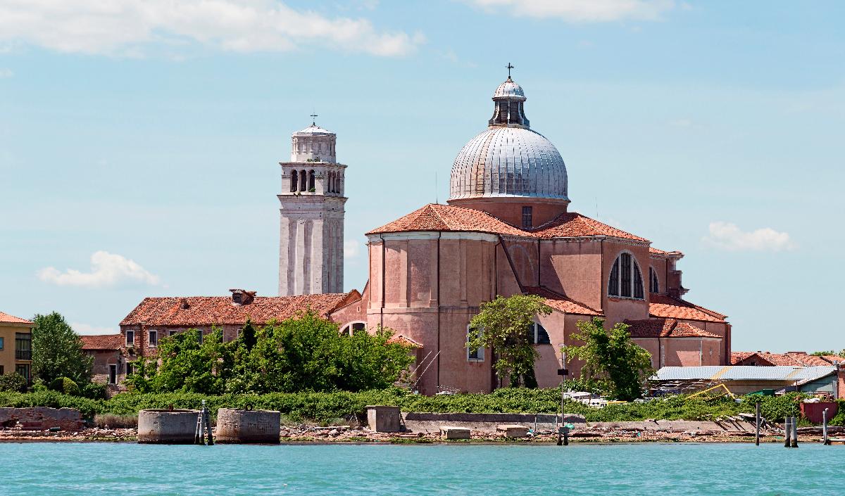 San Pietro di Castello in Venice The apse view from the lagoon.