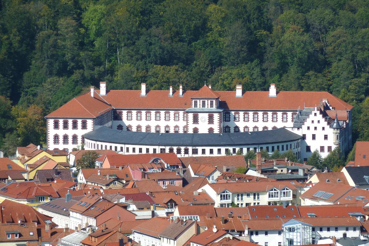 Schloss Elisabethenburg in Meiningen. Blick von Osten