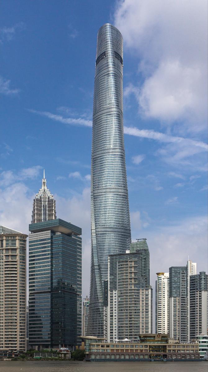 Shanghai Tower, it is a supertall skyscraper in Lujiazui CBD, it is 632 metres tall. 