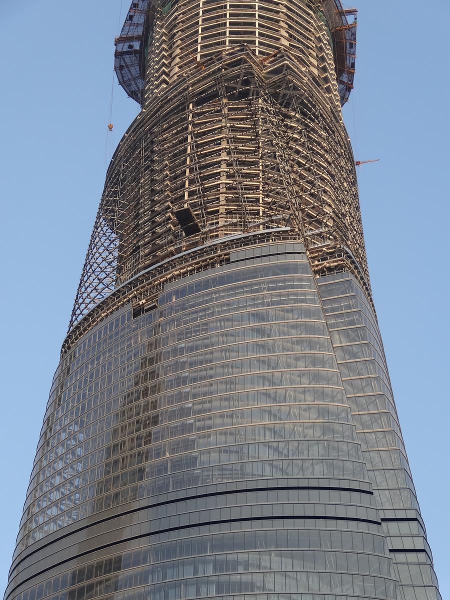 Shanghai Tower en construction 