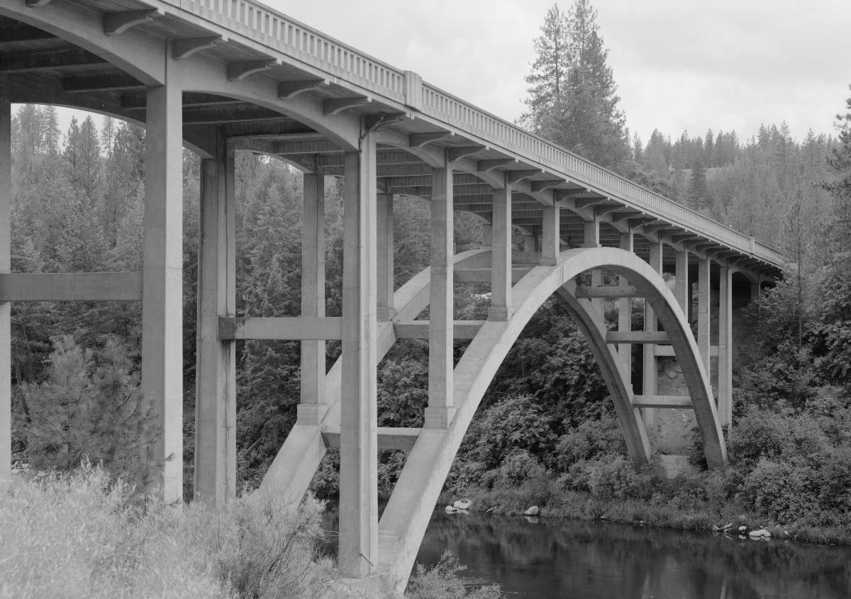The Spokane River Bridge at Long Lake Dam, near Rearden, Washington 