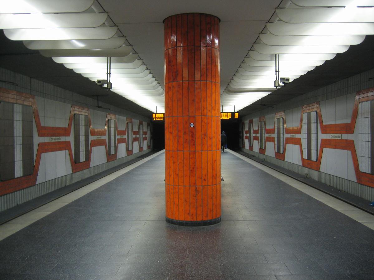U-Bahnhof Christianstraße der (U18, in Mülheim) 