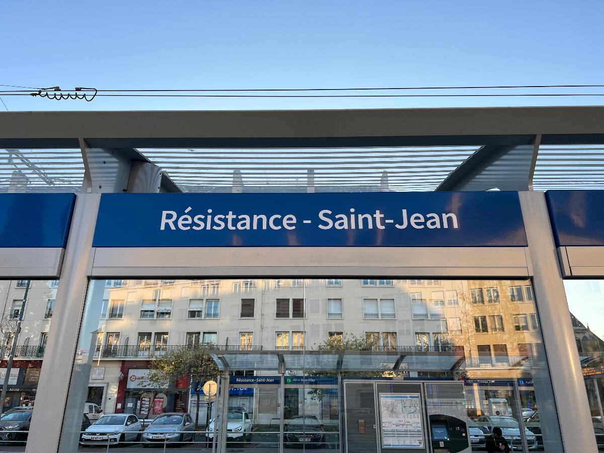 Station de tramway Résistance - Saint-Jean, Caen 