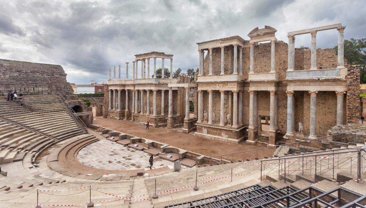 Ancient Roman theatre in Mérida, Spain 