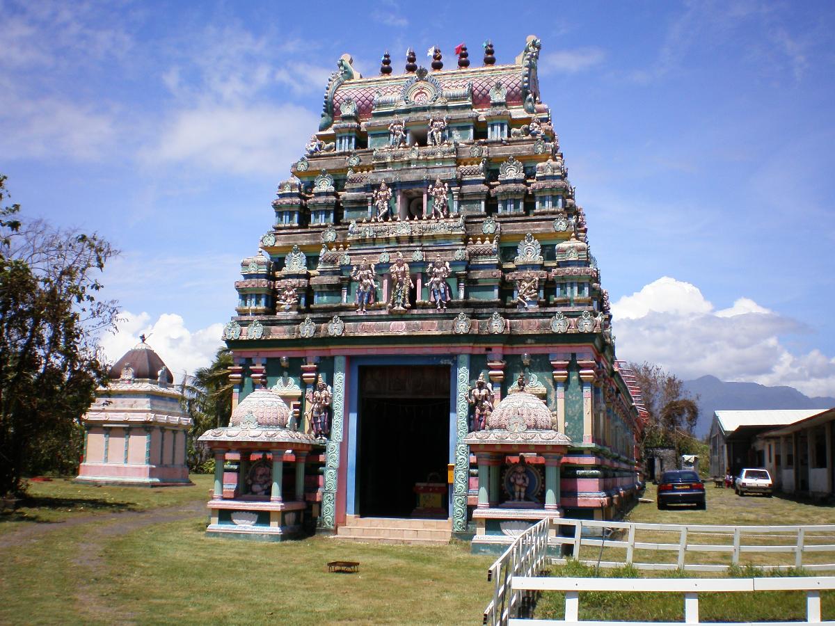 Temple tamoul à La Réunion. 