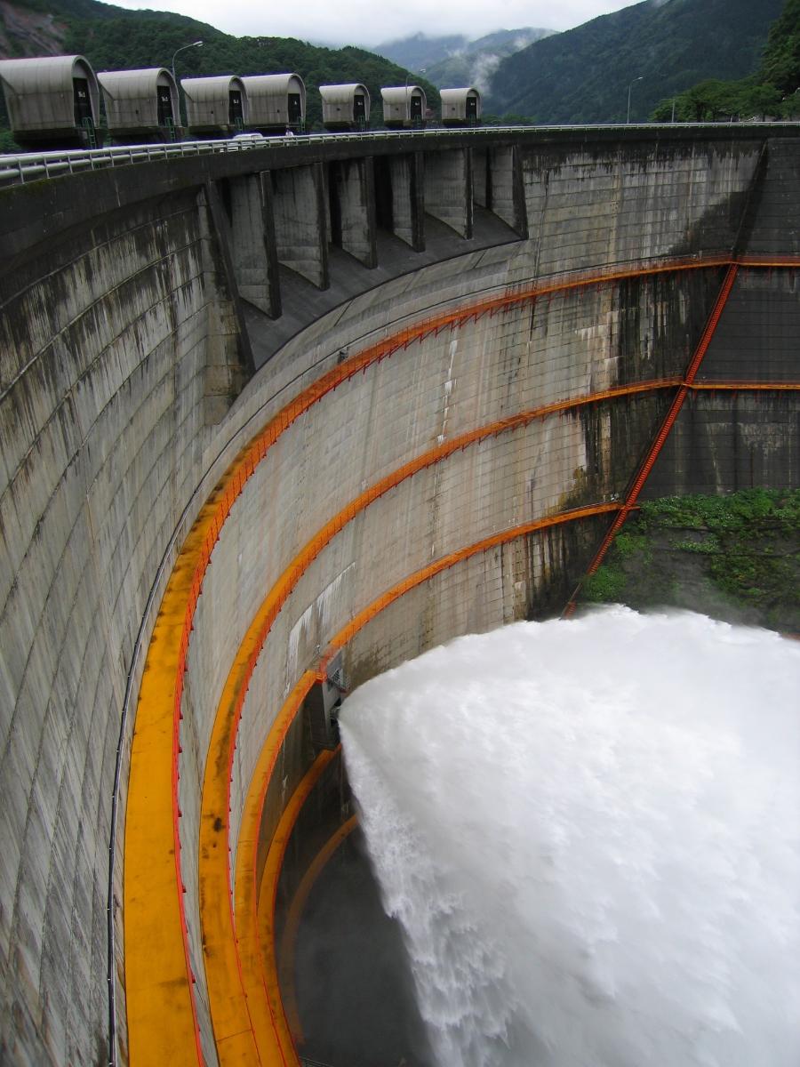 Tōri Dam in Toyama Prefecture, Japan 