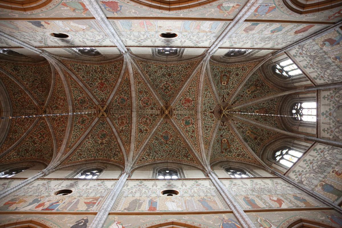 Ceiling of the cathedral in Uppsala, Sweden 