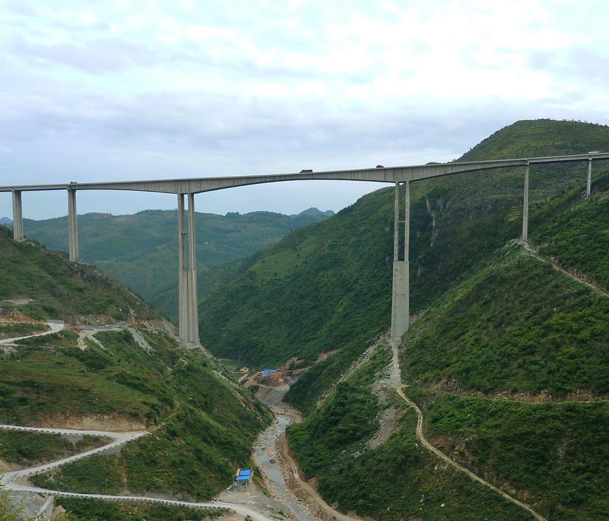 Zhuchanghe Bridge in Guizhou province, China 